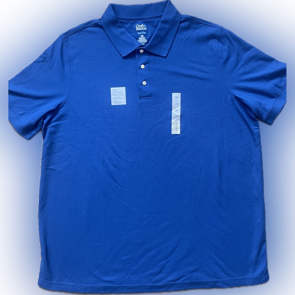 NWT Croft and Barrow easy care 2XB polo